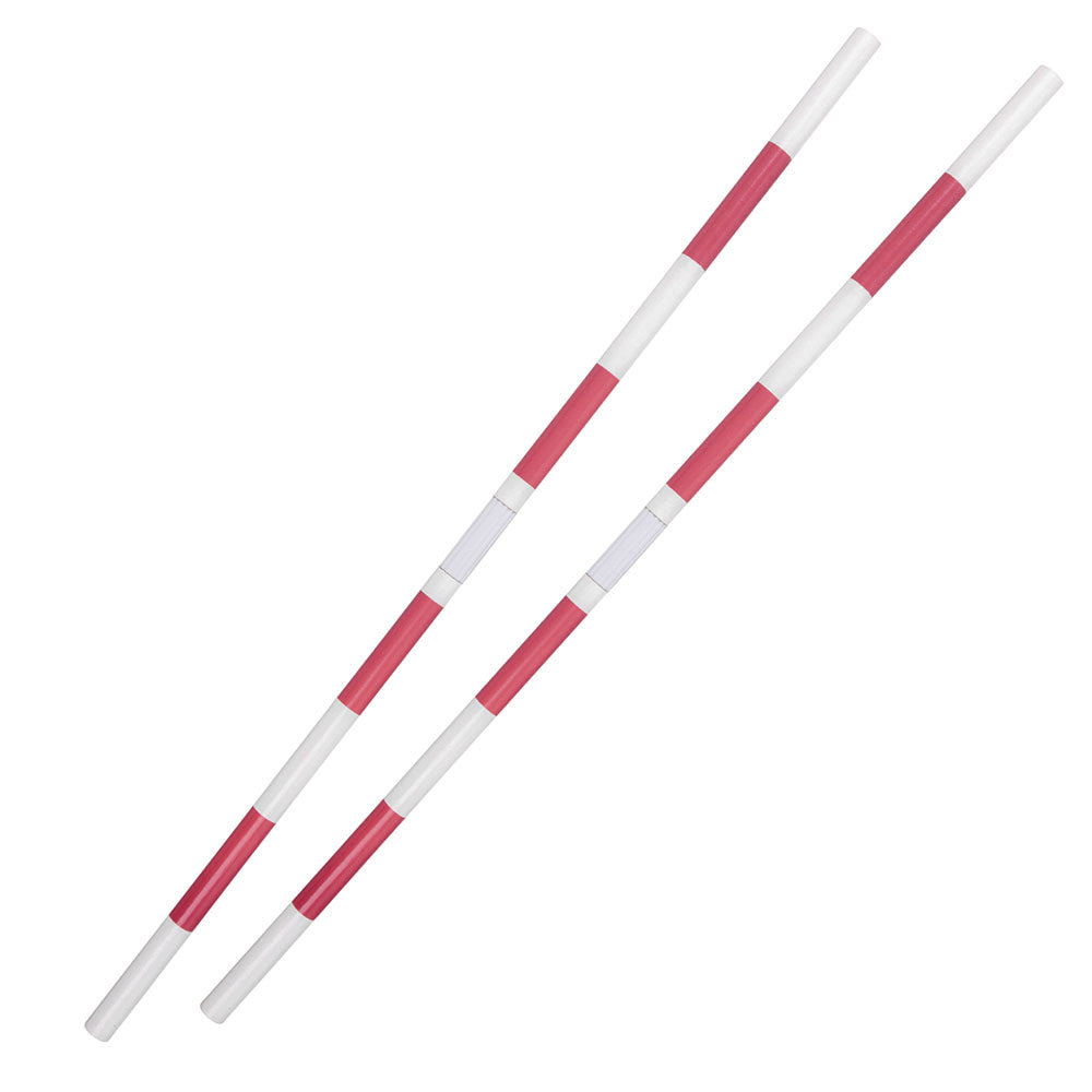 Obstacle de saut pour Hobby Horse 160 cm, h-120 cm, deux poutres - rose