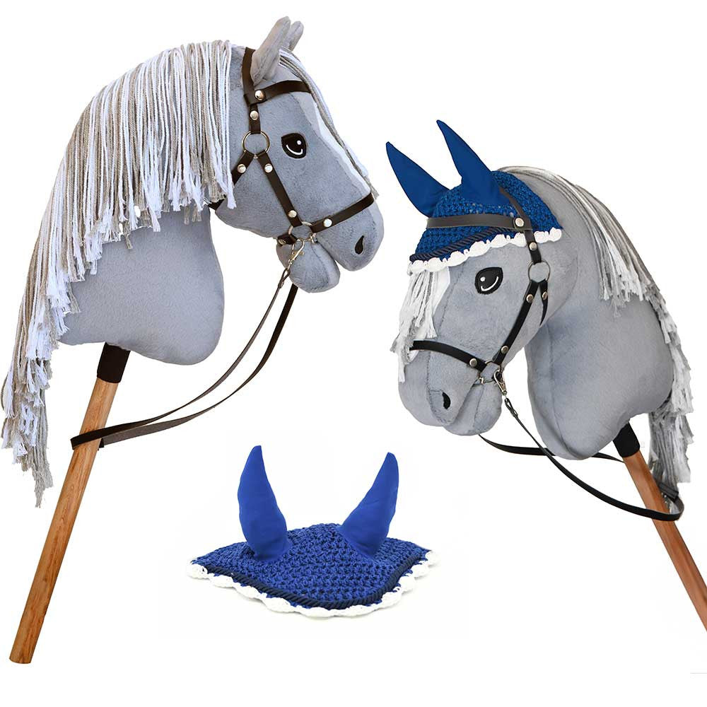 Jouet à cheval bâton - Grand cheval baton Noir Hobby Horse avec licol et rênes incluses - A3 Jouet à cheval bâton - Grand cheval baton Noir Hobby Horse avec licol et rênes incluses - A3