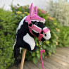 Ensemble d'accessoires Rose pour Hobby Horse : Licol moumoute + Longe + Couverture + Bonnet