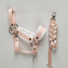 Hobby horse Head collar and lead rope Looky series for hobby horse - Powder pink