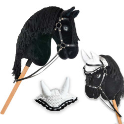 Affordable black Friesian Hobby Horse A3