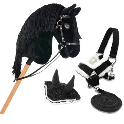 Affordable black Friesian Hobby Horse A3