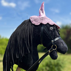 Bonnet Rose pour  hobby horse Smarty