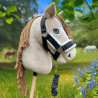 Hobby Horse A3 with Bridle, halter, and Black cap - Perlino