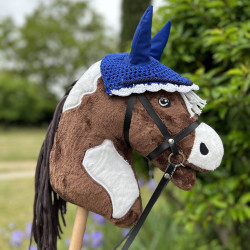 Hobby Horse Pie Mustang avec licol, longe et bonnet Bleu
