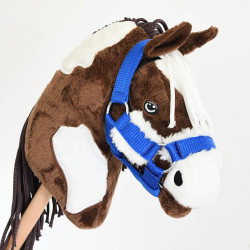 Hobby Horse Pie Mustang avec licol, longe et bonnet Bleu