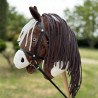 Hobby Horse Pie Mustang avec licol, longe et bonnet Noir