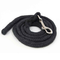 Pack Hobby Horse frison noir avec licol, longe et bonnet assortis noirs
