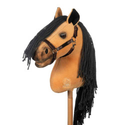 Affordable hobby horse with head collar and removable tail