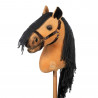 Affordable hobby horse with head collar and removable tail