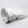 Couverture et Bonnet blanc et argenté pour hobby horse