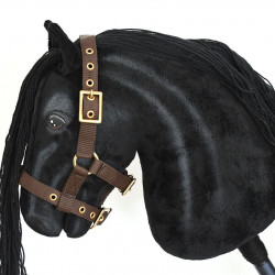 Mini brown head collar for hobby horse