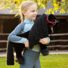 Mini cheval en peluche noir frison Spike - Lemieux