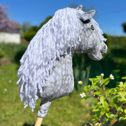 Realistic Hobby Horse "Argento" Dapple Gray
