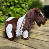 Cheval poney en peluche Pie bai - HKM
