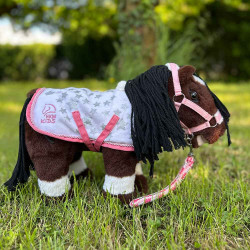 couverture et licol accessoires pour poney et chevaux en peluche