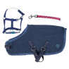 Couverture et licol Navy mini poney HKM