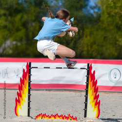 Obstacle et sous bassement FIRE WALL pour Hobby Horsing Jump