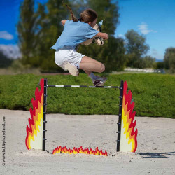 Obstacle et sous bassement FIRE WALL pour Hobby Horsing Jump