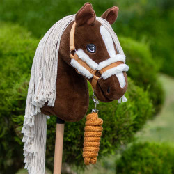 Hobby Horse Harmony Pack: brown gold halter and fly Veils