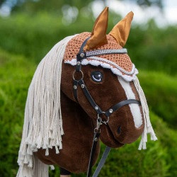 Hobby horse marron avec bonnet