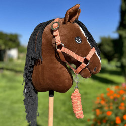 Head collar orange adjustable for hobby horse A3