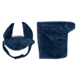 Couverture et bonnet de sortie, bleu marine