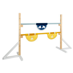 Wooden obstacle set for hobby horse