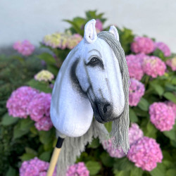 Hobby Horse réaliste andalou gris pommelé