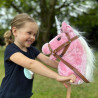 Hobby Horse Licorne Rose avec manche pour les tous petits Taille S