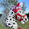 Ensemble de Noël pour Hobby Horse : Bonnet rouge, licol et longe