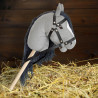 Hobby Horse gris à longue crinière et queue amovible