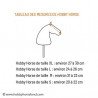 Tableau mesures de hobby horse chevaux bâton