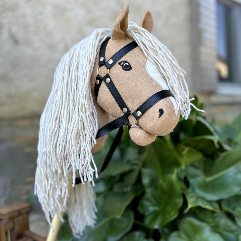 Hobby Horse Palomino à longue crinière et queue amovible