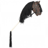 Hobby Horse bai à longue crinière et queue amovible - Hobby horse taille A4