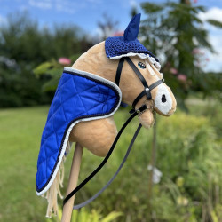 couverture hobby horse bleue