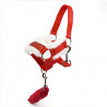 Licol moumoute Rouge réglable pour Hobby Horse + longe rouge