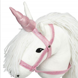 Head collar Unicorn for hobby horse