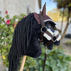 Pack Hobby Horse Harmony : licol et bonnet MARRON