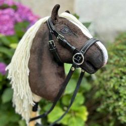 Chestnut Hobby Horse with flaxen mane Flicka Size M