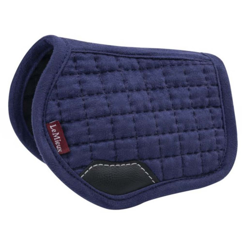 Mini-tapis de selle bleu marine pour cheval en peluche Lemieux