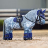 Mini-tapis de selle bleu marine pour cheval en peluche Lemieux