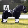 Filet bridon noir pour cheval en peluche Lemieux