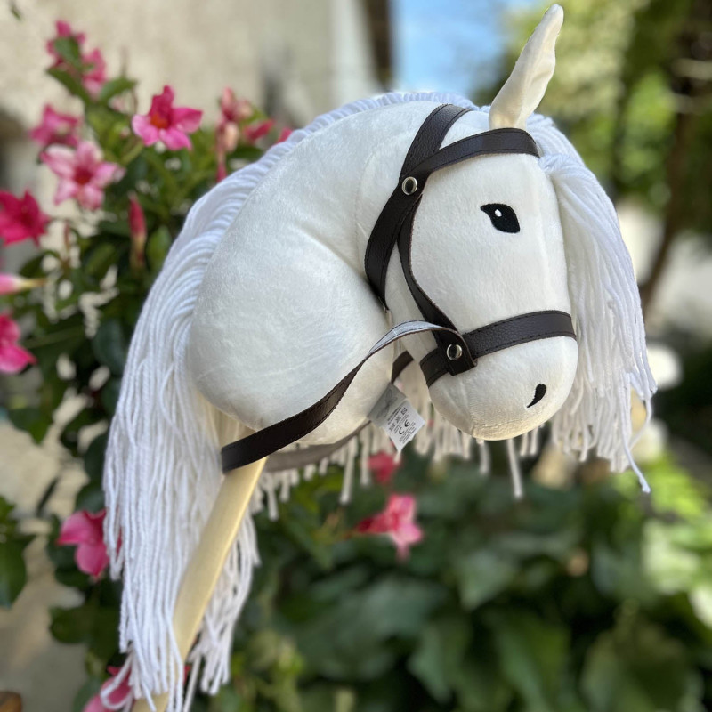 Cheval à baton HOBBY HORSE blanc