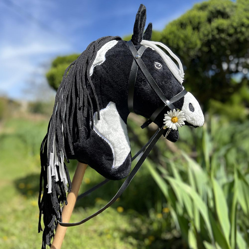 Cheap black and white hobby horse