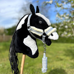 Licol moumoute gris pour hobby horse