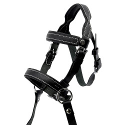 Black ethological bridle bridles for hobby horse