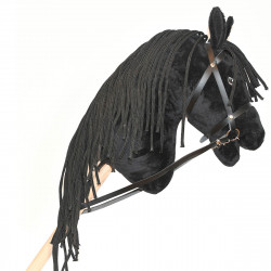 Hobby Horse Frison noir pour Hobby Horsing Taille L