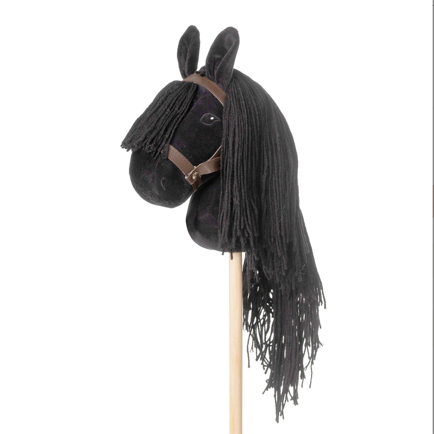 Set de couverture Hobby Horse cheval bâton gris clair avec licol gris foncé de luxe Set de couverture Hobby Horse cheval bâton gris clair avec licol gris foncé de luxe