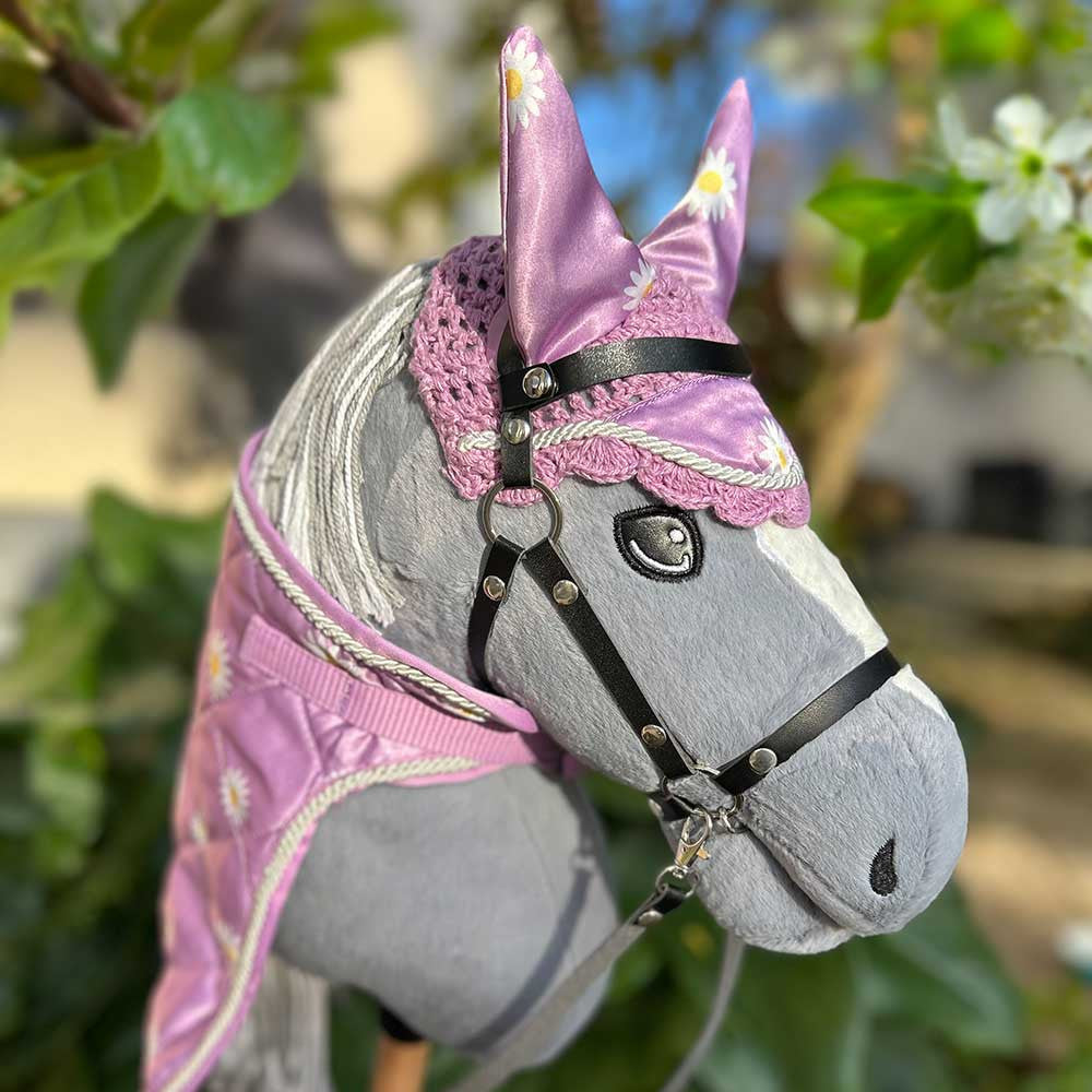 Ensemble hobby horse Couverture et bonnet Marguerite